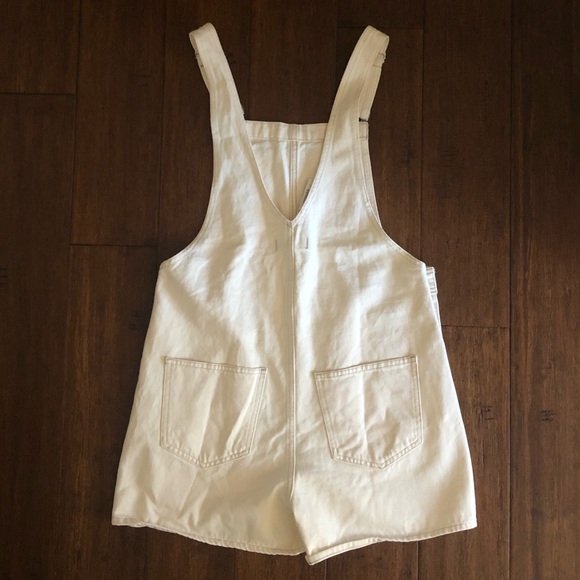 NWT Madewell Denim Corsica Short Overalls in Vintage Canvas Wash - Picture 8 of 9